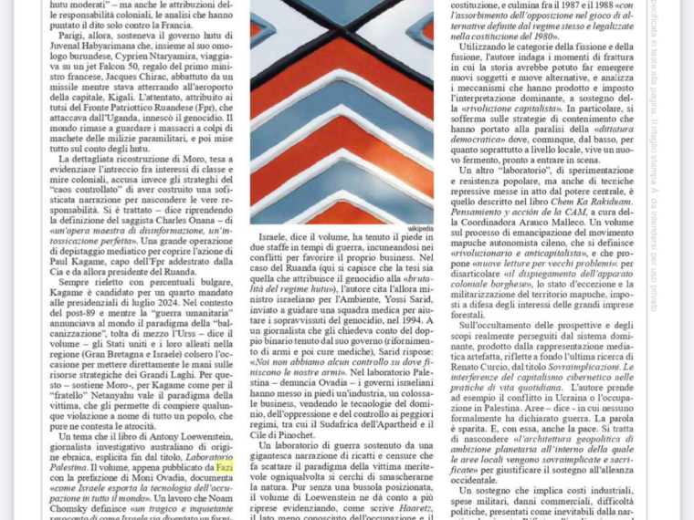 Italy’s Le Monde Diplomatique considers the Palestine lab
