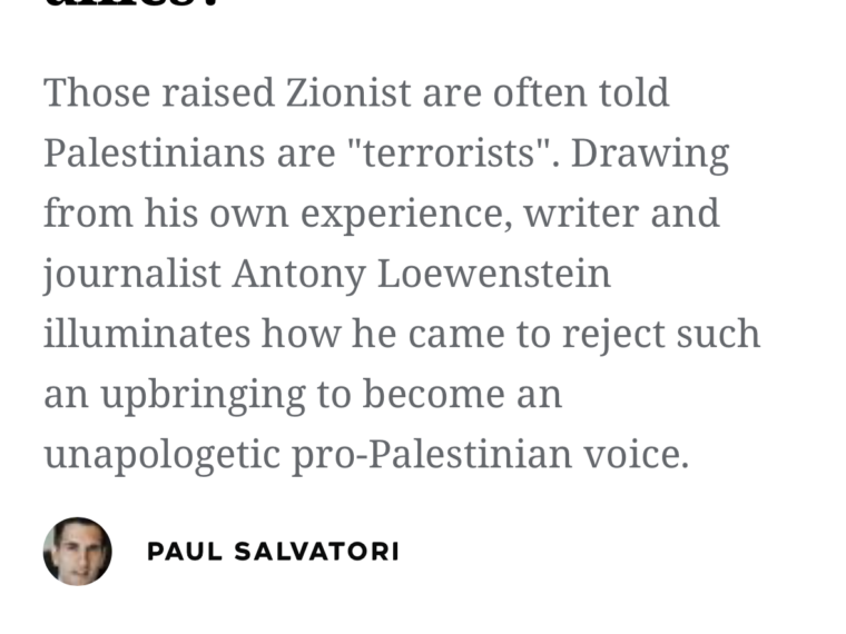 Discovering hard truths in Palestine