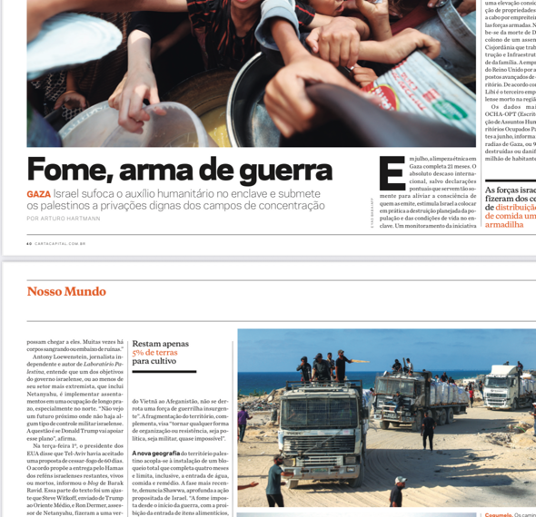 Brazilian magazine tackles the disaster in Gaza