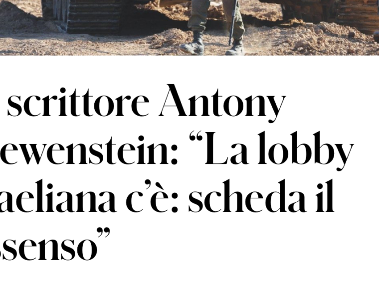 Italy’s il Fatto Quotidiano interview on the Palestine lab