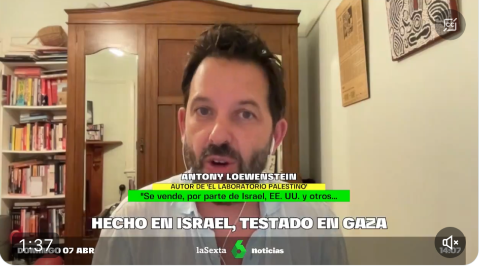 Spanish TV interview with La Sexta on the Palestine lab