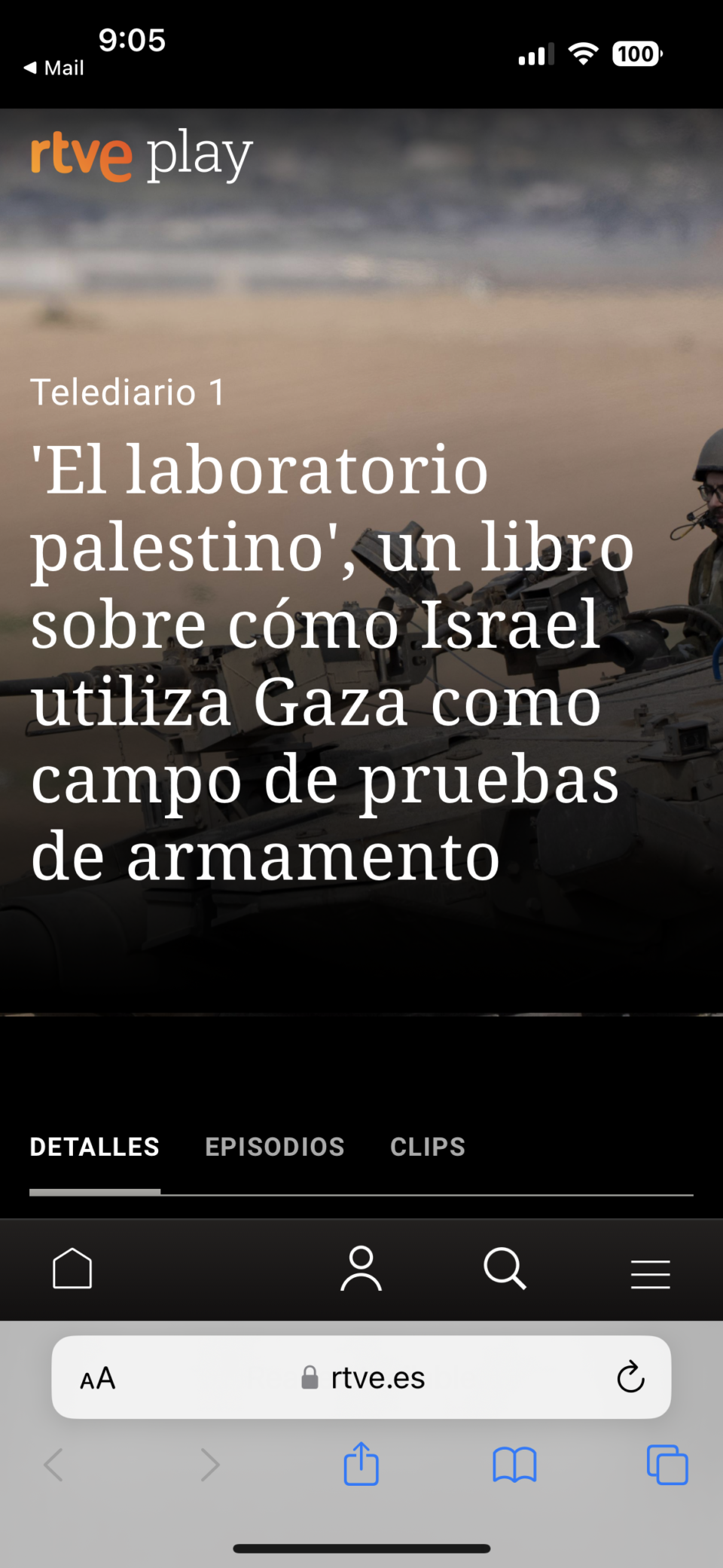 Spanish TV channel RTVE features the Palestine lab
